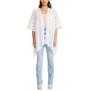 Steve Madden Crochet-Trim Kimono‎ One Size Women Cover up
